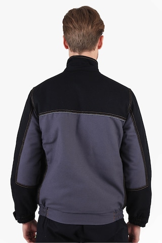 Çift Renkli Panama Mont Gri - Siyah