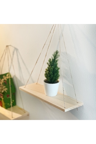 Duvar Rafı Ahşap Raf 4 Adet 5041