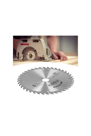 Xindoker 200mm 40 Dişli Sert Karbür Testere Bladesı, Ahşap Kesim İçin Tersli Dişli, Isı Dağıtım Delikli, Paslanmaz Ve Dayanıklı - 8 Adet Paket