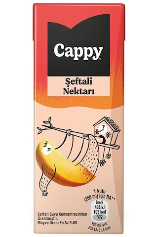 Cappy Şeftali Nektarı 200 Ml X 27 Adet