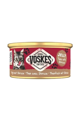 Voskes Jelly Ton Balığı Ve Şirasu Yetişkin Kedi Konservesi 85 Gr