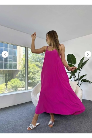 Aerobin Uzun Elbise Mor