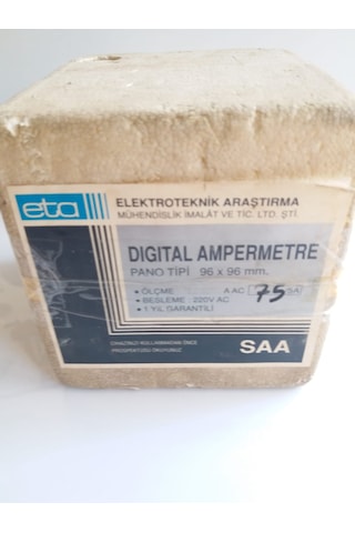 DİJİTAL96X96 0-75A AMPERMETRE