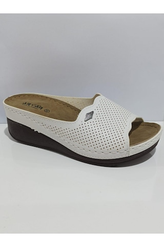 Aryan 38-758 Anatomic Kadın Comfort Terlik Beyaz