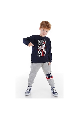 Denokids Don'T Scare Erkek Çocuk Pantolon Takım Çok Renkli
