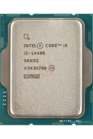 Intel Core İ5 14400 29.5mb 10çekirdekli O/b Hd Vga 1700p 65w Kutusuz+fansız