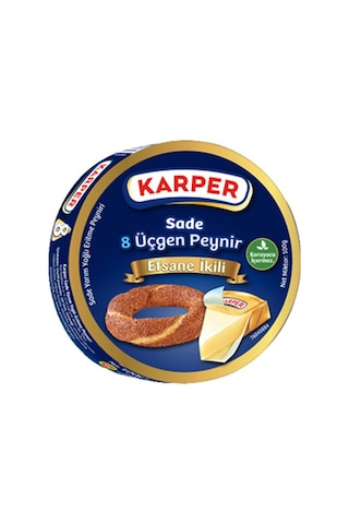 Karper Üçgen Peynir Sade 100 Gr X6 Paket