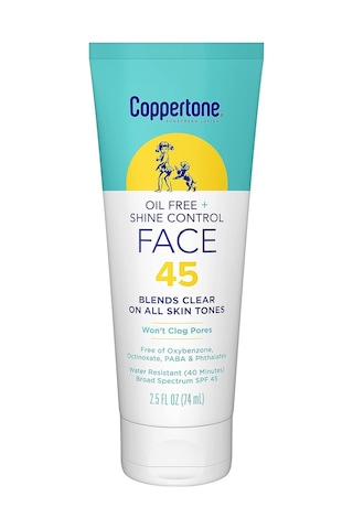 Coppertone Yağsız Yüz İçin Güneş Koruyucu Losyon SPF45 74 ML