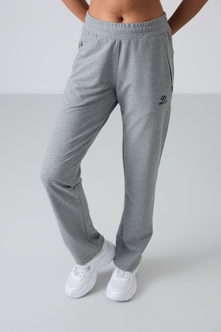 Tommy Life Gri Melanj Gizli Fermuar Cepli Rahat Form Klasik Paça Kadın Eşofman Alt - 94148 GRİ MELANJ