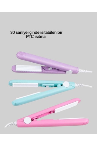 Otomatik Güç Ayarlı, Yaylı Sistemli Kısa Saç Kıvırıcı Çekmeden Ve Kırmadan Şekillendirme