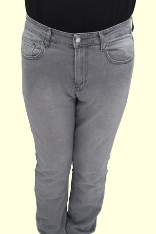 Denim Cartel Dmctekstil Erkek 1002 Yüksek Bel Normal Kesim Boru Paça Jean Pantolon Gri