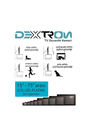 Y Tipi Tv Güvenlik Kemeri, Metal Bağlantılı Ve Güvenlik Halkalı, Kelepçeli Sabitleme Kiti