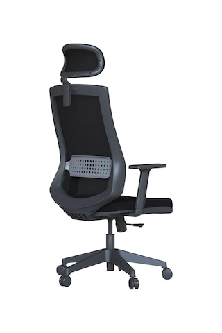 Sun Ergonomik Fileli Ofis Çalışma Koltuğu Siyah, Ayarlanabilir Başlık Ve Bel Desteği, Hareketli Kollar, Tilt Meka Çok Renkli