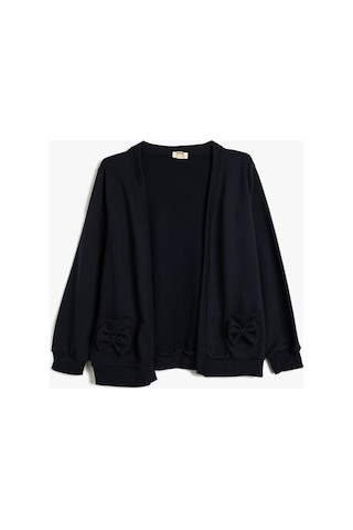 Koton Kız Çocuk Okul Sweatshirt Uzun Kollu Fiyonk Detaylı Lacivert