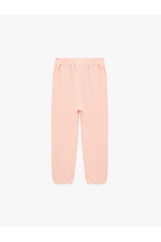 Koton Cep Detaylı Beli Lastikli Pamuklu Şardonlu Basic Jogger Eşofman Altı Pembe 7wmg40012ak Gül