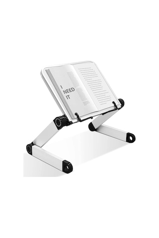Metal Ayarlanabilir Kitap Okuma Standı Rahle Çok Amaçlı Laptop Standı