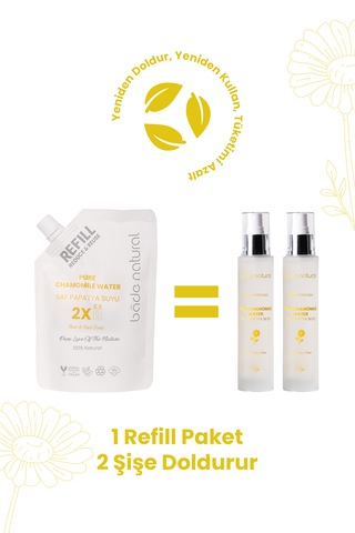 Bade Natural Papatya Suyu Saç Toniği Refill 200 ML