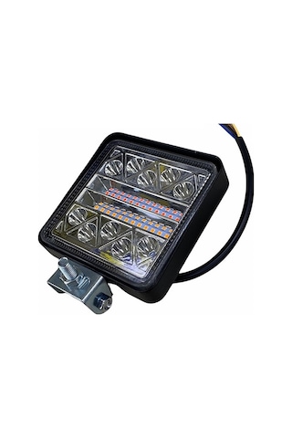10V-30V Led Lamba Off-Road 106 X 106 X 25 Ledli Kare Kırmızı-Tu N11.54872