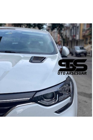 Renault Megane 4 Uyumlu Piano Black Kaput Üstü Havalandırma Izgarası
