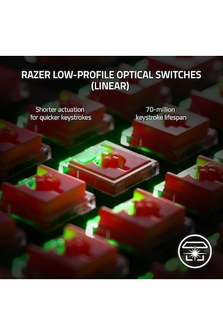 Razer Deathstalker V2 Pro Tkl Ckicky - Kablosuz Düşük Profilli