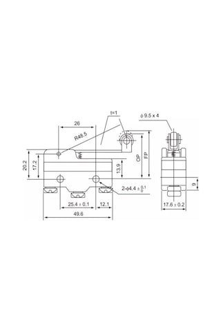 Cntd Cm-1703 Makarali Uzun Palet Mikro Switch