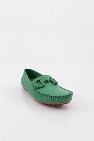 Dgn K105 Kadin Aksesuarli Loafer Ayakkabi K105-1774-R1938 Yeşil