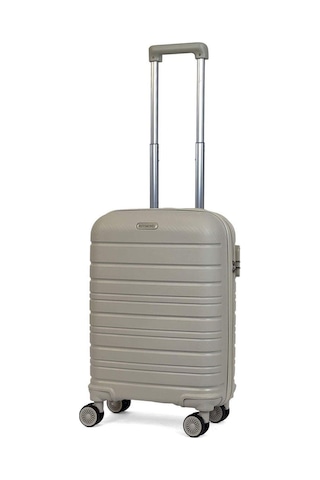 Reymond Luggage Karbon PP Seyahat Valizi Horizon Serisi Kırılmaz Bavul, Bej - Kabin Boy Bej
