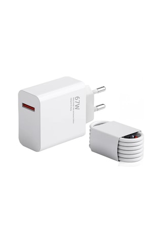 Xiaomi Turbo 67W 6A Hızlı Şarj Cihazı + A6 Kablo