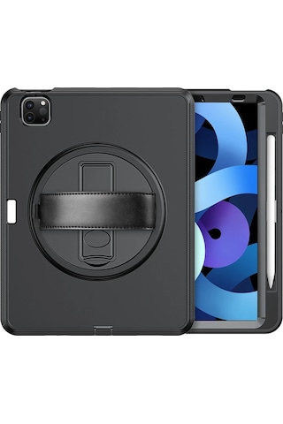 Newface İpad Uyumlu Pro 11 2018 Kılıf Hand Strap Tablet Kılıfı Glblseme - 25 - Siyah