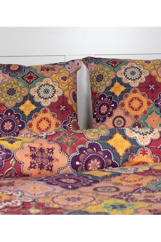 Cotton Collection Tek Kişilik Nevresim Seti Harmoni Renkli