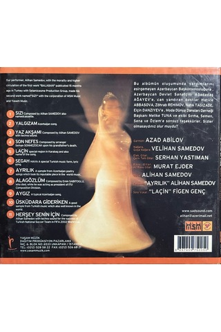 Müzik Cd Sidir - Plak Değildir Cd Alihan Samedov Sızı Balaban 2
