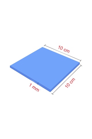 Keepro 10 CM x 10 CM x 1 MM Silikon Termal Silikon Ped