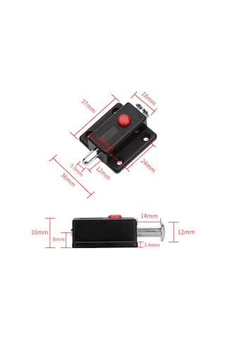 Butonlu Plastik Yaylı Mandallı Mobilya Dolap Kilidi, Soyunma Odası Kapı Kilidi, Karma