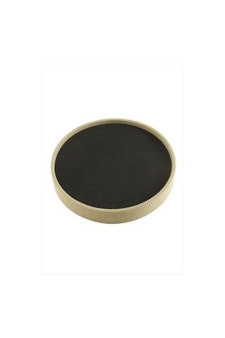 Yuvarlak - 425 - Ahşap Anfora Kumaş Piercing Küpelik 20 - Csmo-tex - Cm Bej Çok Renkli