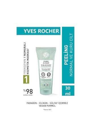 Yves Rocher Pure Algue NemLendirici ve Canlandırıcı Peeling 30 ML