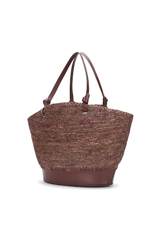 Staud Raffia Plaj Çantası Ürün Kodu 011689 Kahverengi