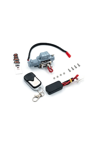 Honmex Rc Araçları İçin Evrensel Alüminyum Geri Çekme Kiti Tamiya Şarj Soketi - Gri, 5-7.4v, Trx-4/scx10 Uyumlu