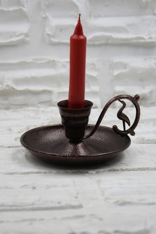 Metal Nostalji Mumluk & El Şamdanı Kendinden Iğneli Acı Kahve Oksit Kulp Turna2623-3 Diğer