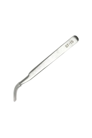 Hassas Kaş Cımbız - Pürüzsüz Bakım İçin Hizalanmış İpuçları İle Sakal Sökücü Curved Nose Pliers