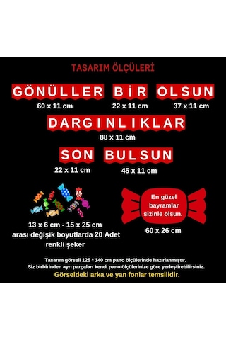 Ramazan / Kurban Bayramı Kutlama Pano Süsü