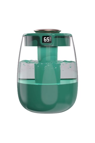 Vkemall J10 Yeşil Rgb Işık Usb Nemlendirici, Çift Fıçya, Büyük Buhar, Sayısal Ekran, Ev Ofis Kullanımı