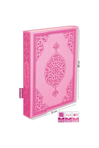 Bilgisayar Hatlı Sesli Kuranı Kerim Pembe Rahle Boy - Merve Yayınları