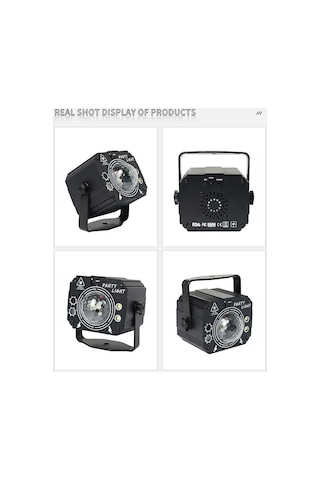 Cbtx 3'ü 1 Arada Taşınabilir Mini Rgb Lazer Işığı, Sihirli Top, Lazer Deseni, Strobe Efektleri Otomatik / Ses / Uzaktan Kumandalı Alüminyum Işık