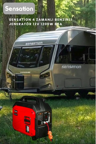 Sensation 12 Volt Dc 4 Zamanlı Jeneratör 1200w 85a Otomatik Akü Şarj Özellikli Karavan,tekne
