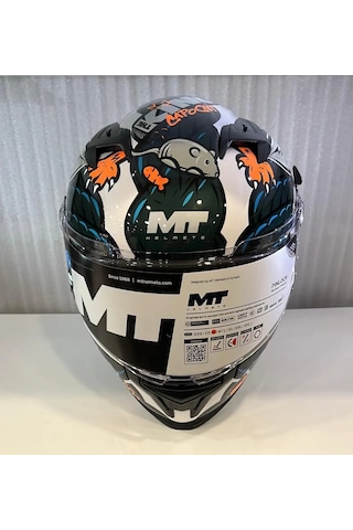 Mt Braker Sv The Kıng A7 Parlak Kask Mavi Çok Renkli
