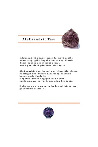 Sky Diamond Taş Detaylı Aleksandrit Taşlı Gümüş Lüks Takı Seti (516767382)