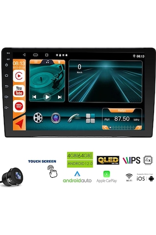 Navimex 409 Tablet Multimedya Android 9 İnç 4+64gb 4 Çekirdek Carplay Ips Ekran Geri Görüş Kamerası 9"
