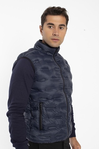 Crozwise Erkek Dolumlu Spor Outdoor Yelek Lacivert