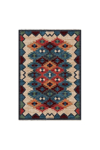 Pastelhome Anti-cilt Hassasiyetik Yıkanabilir Kaymaz Şönil Halı Kilim Kendinden Saçaklı Eskitme, Modern Desen Otur Diğer