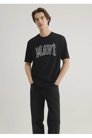 Mavi Logo Erkek T-shirt M0611711-900-24456 Siyah